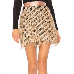 MILLY Women's Diagonal Modern Mini Skirt